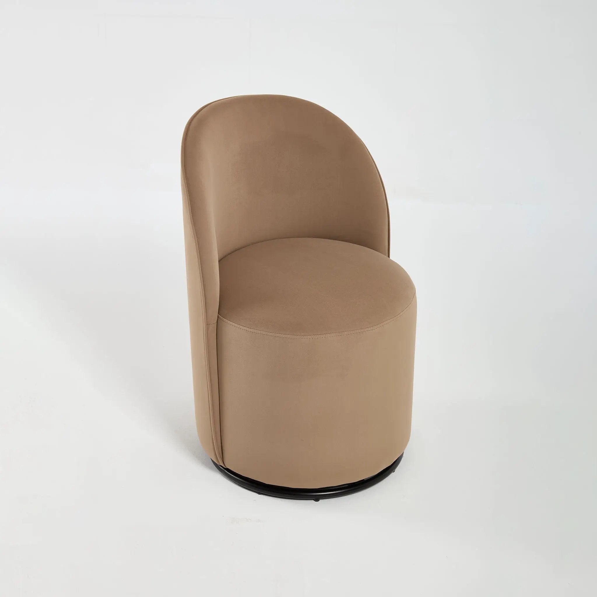 360 Degree Swivel Armless Dining Barrel Chair by Unique Piece Furniture