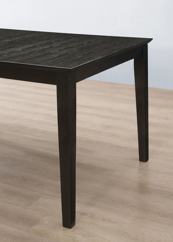 Louise 7-piece Rectangular Extension Leaf Dining Set Black, photo 2 of 7