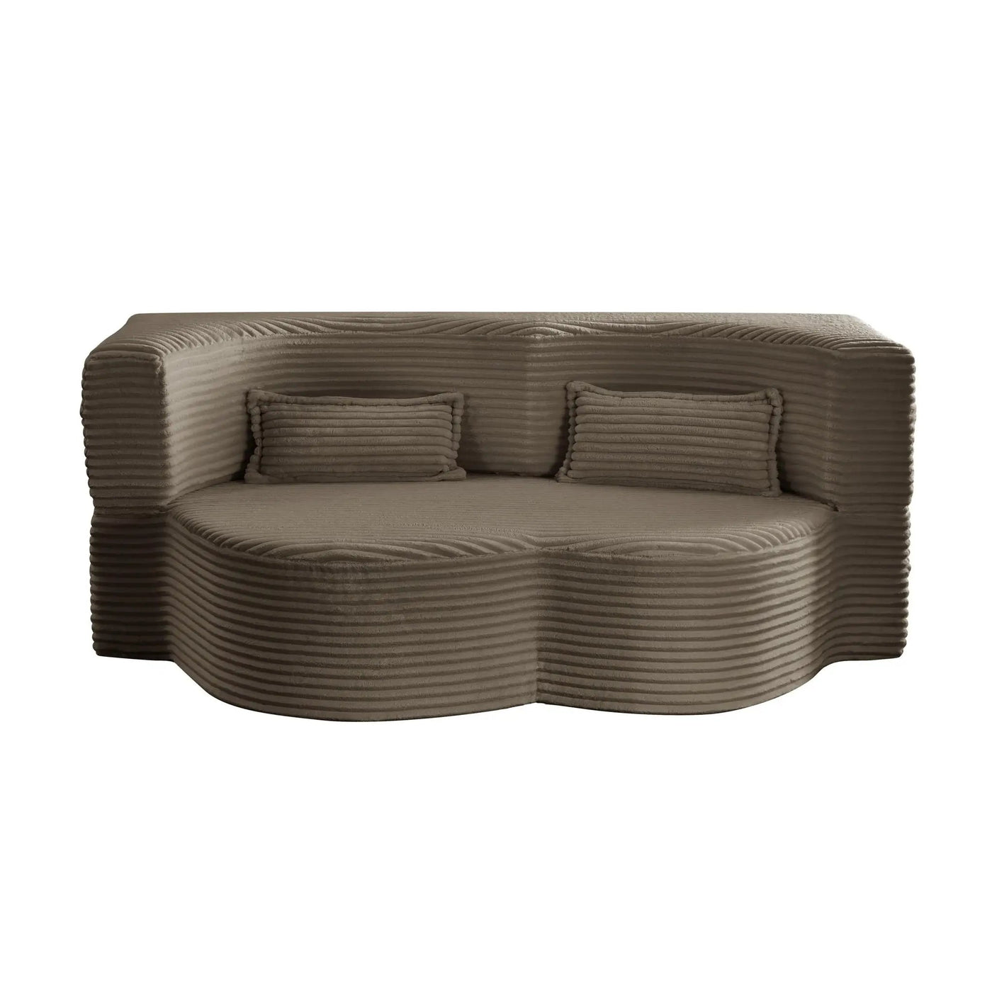 Floor Convertible Sleeper Sofa Bed With 2 Pillows by HouseOfZazla