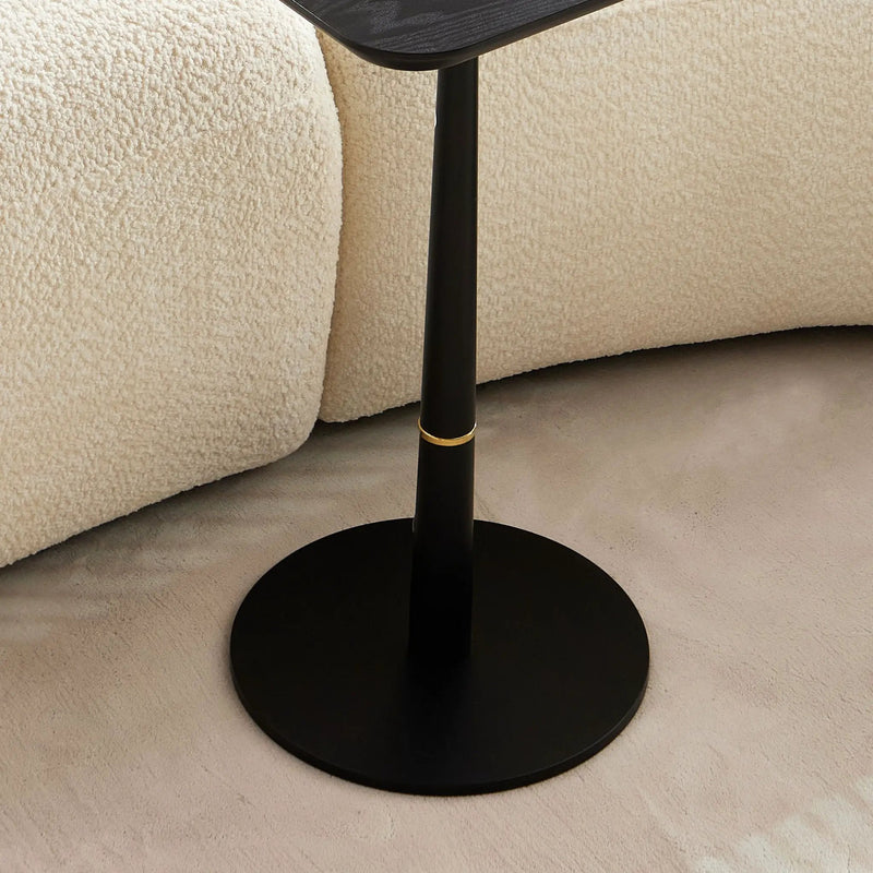 Modern Square Coffee Table And Computer Desk - Black / Gold by HouseOfZazla