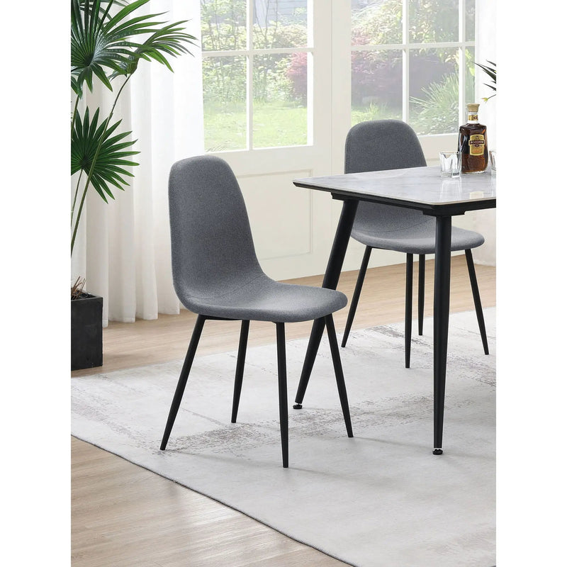 Jazmine - Upholstered Dining Chair (Set of 4) - Gray by HouseOfZazla