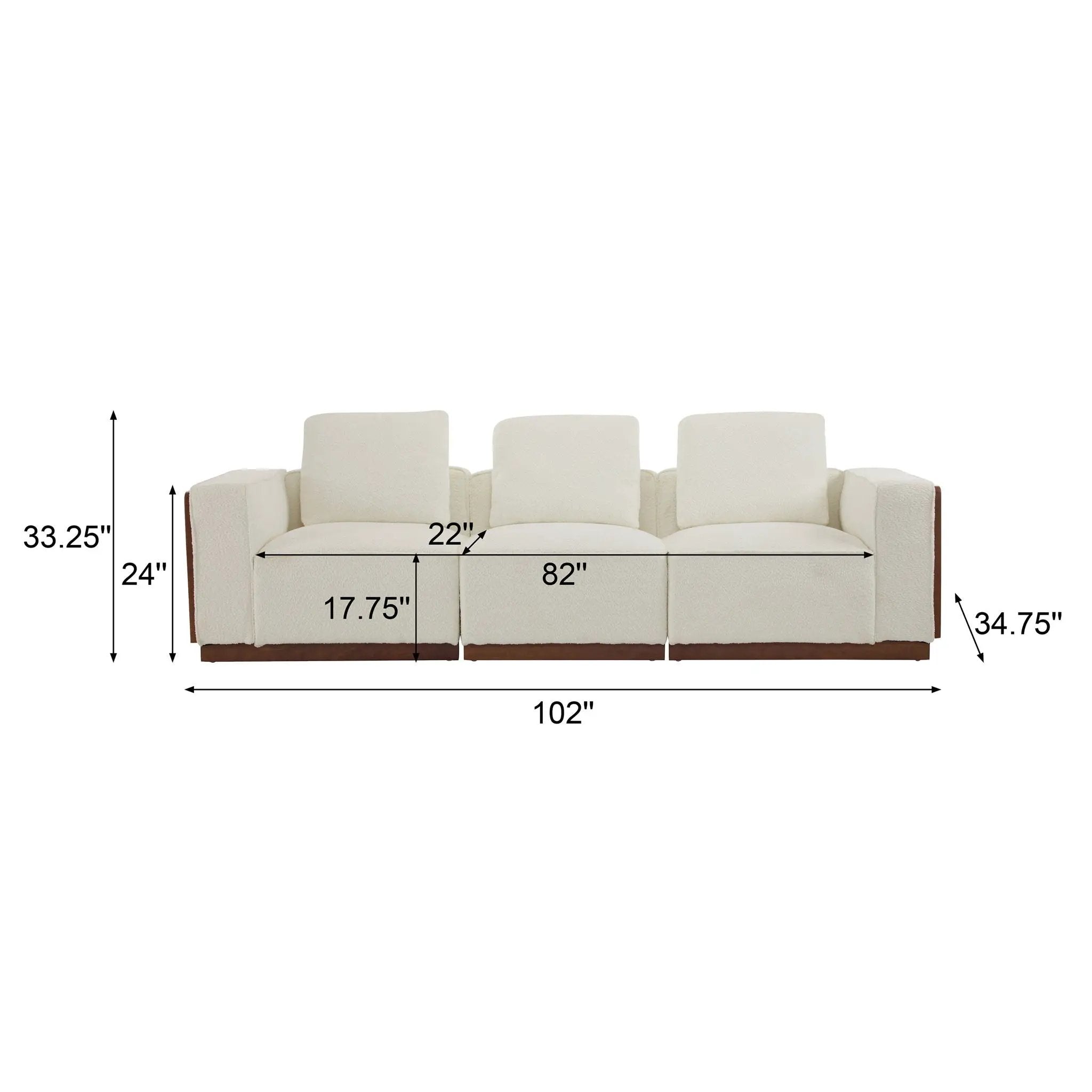 Chita Modular Sectional Sofa With Larger Seats by HouseOfZazla