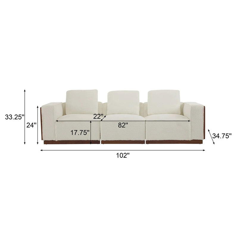 Chita Modular Sectional Sofa With Larger Seats by HouseOfZazla