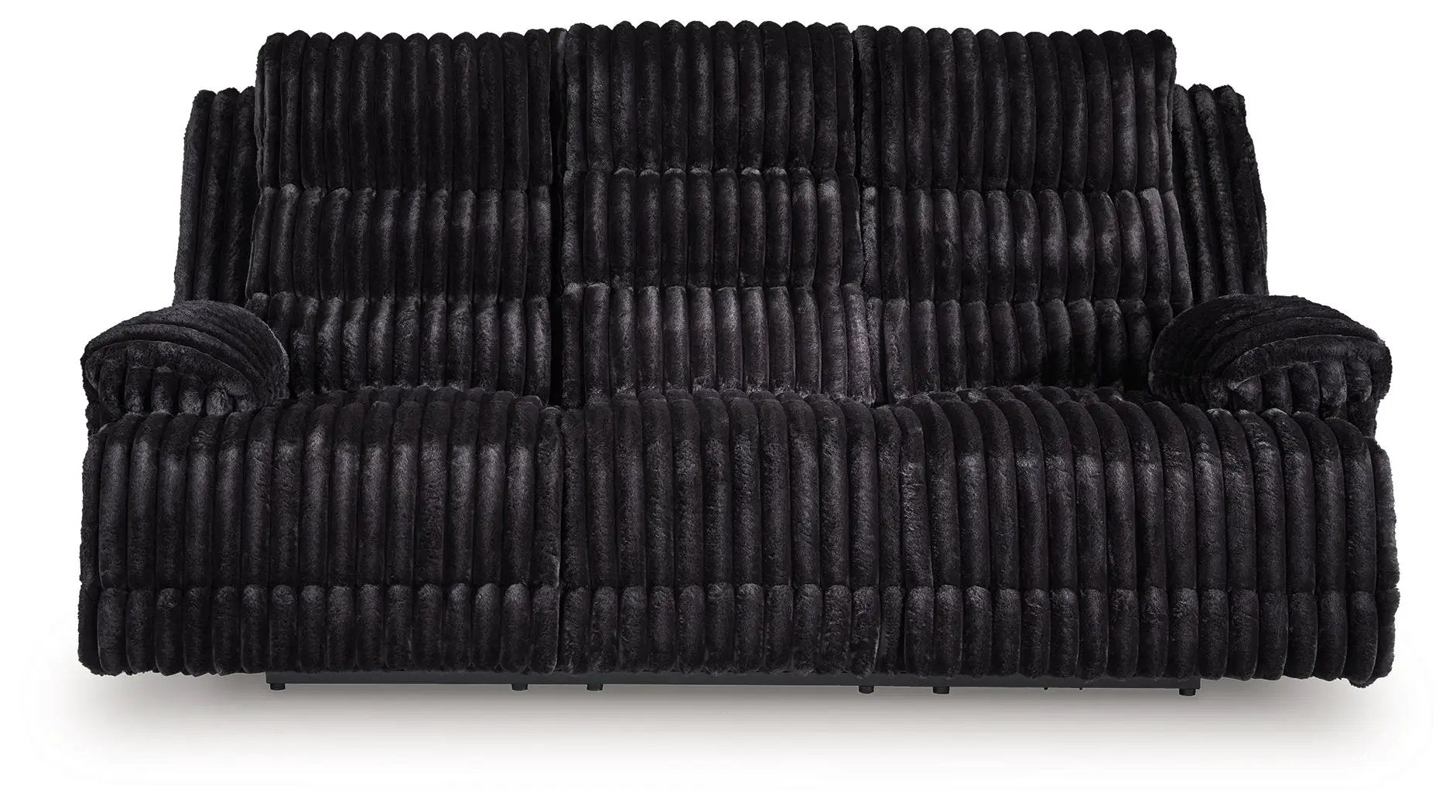 Rhine Falls - Reclining Power Sofa With Drop Down Table - Onyx by Unique Piece Furniture