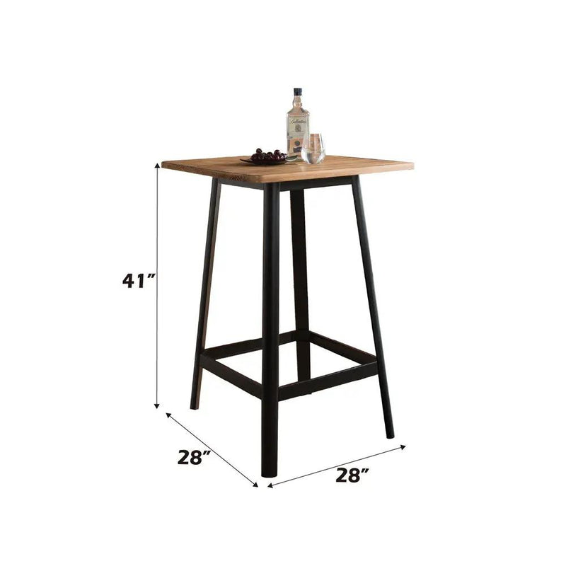 Jacotte - Bar Table - Natural & Black by Unique Piece Furniture