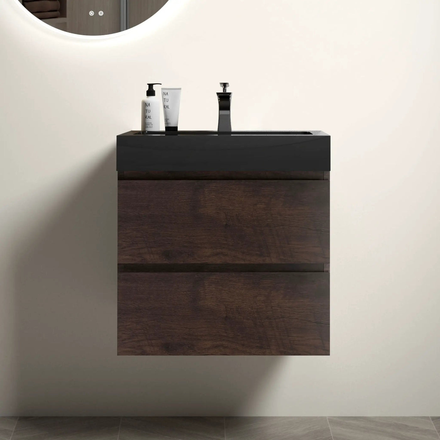 Alice - Bathroom Vanity Wall Mounted With Sink, Large Storage by Unique Piece Furniture