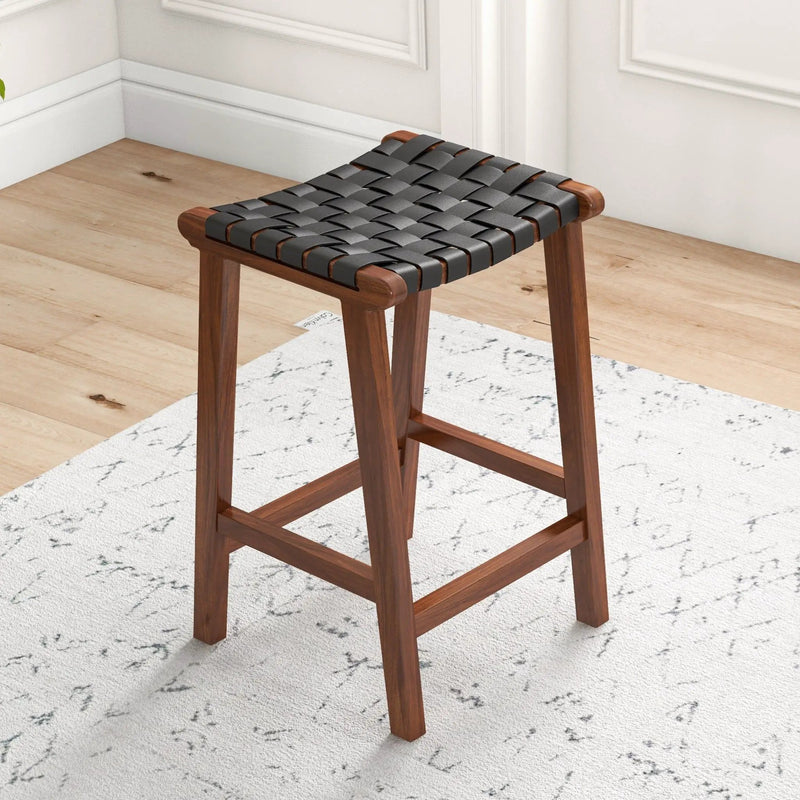 James - Mid-Century Modern Genuine Counter Stool by HouseOfZazla
