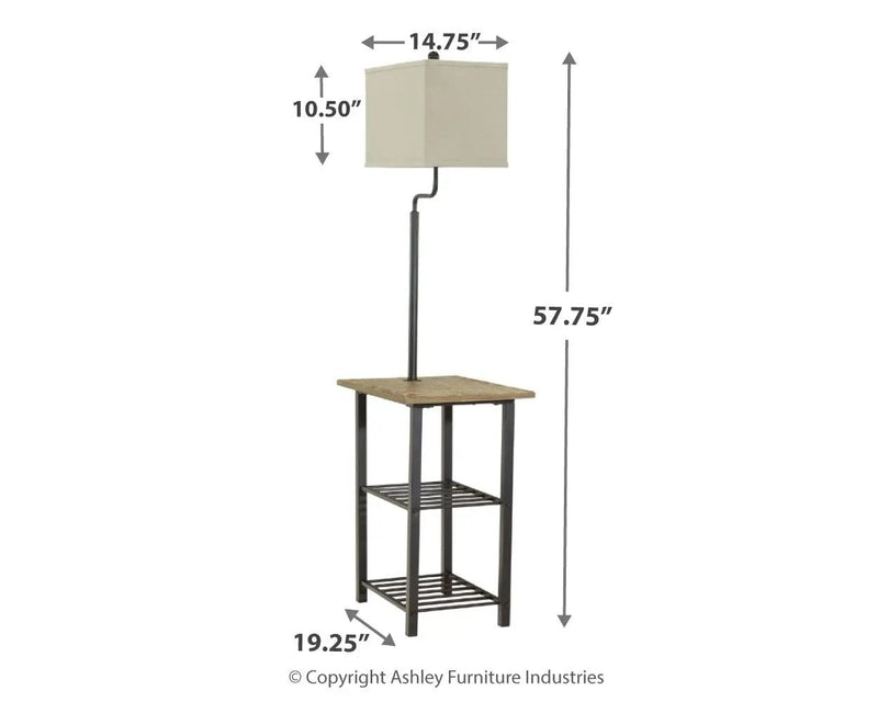 Shianne - Metal Tray Lamp - Black by Unique Piece Furniture