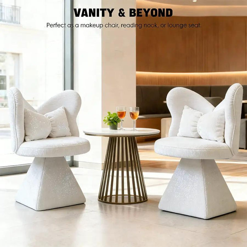 Vanity Chair with Butterfly Back by HouseOfZazla