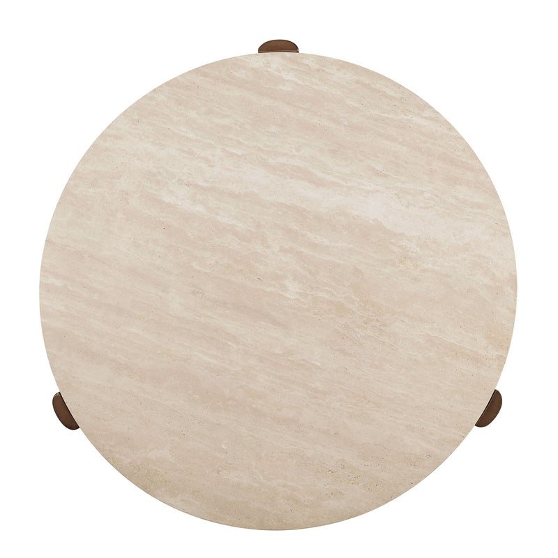 Leonardo - Coffee Table - Cream / Oak by HouseOfZazla