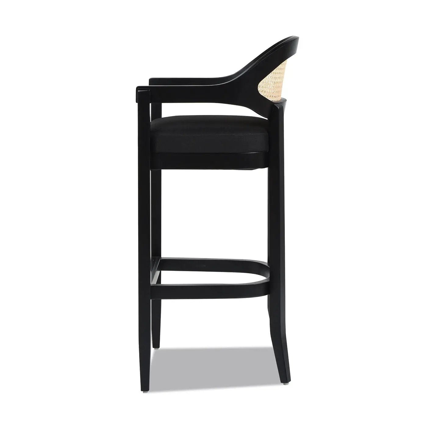 Americana - Mid-Century Modern Cane Back Counter Stool by Unique Piece Furniture