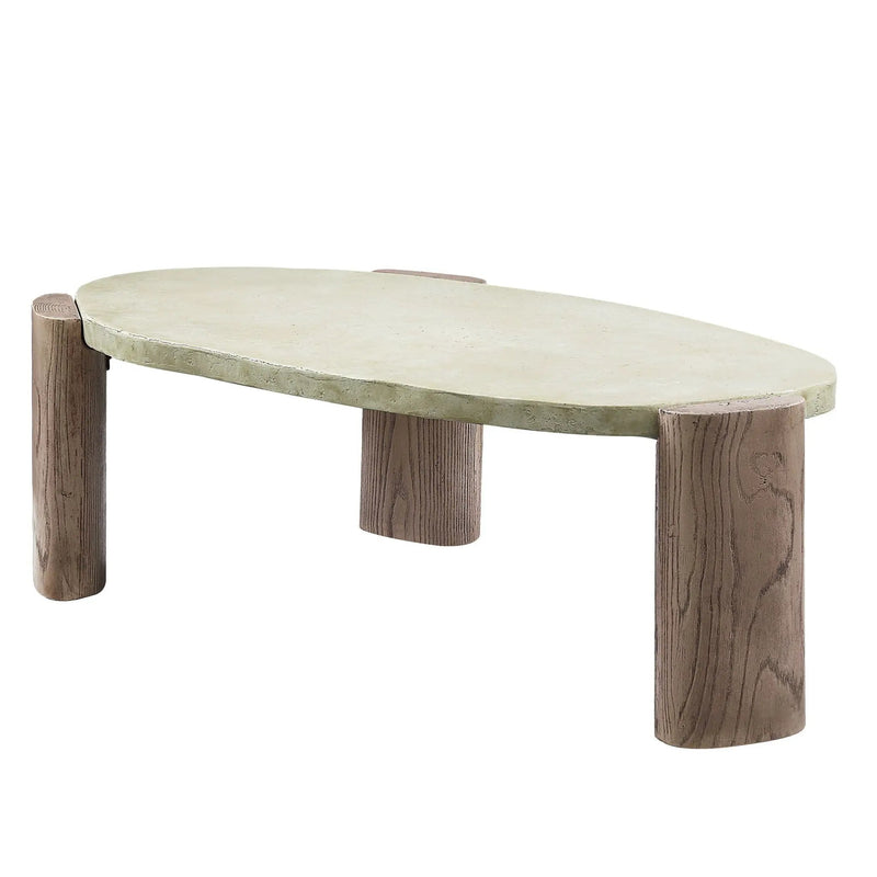 Dayana - Coffee Table - Oak / Off White by Unique Piece Furniture