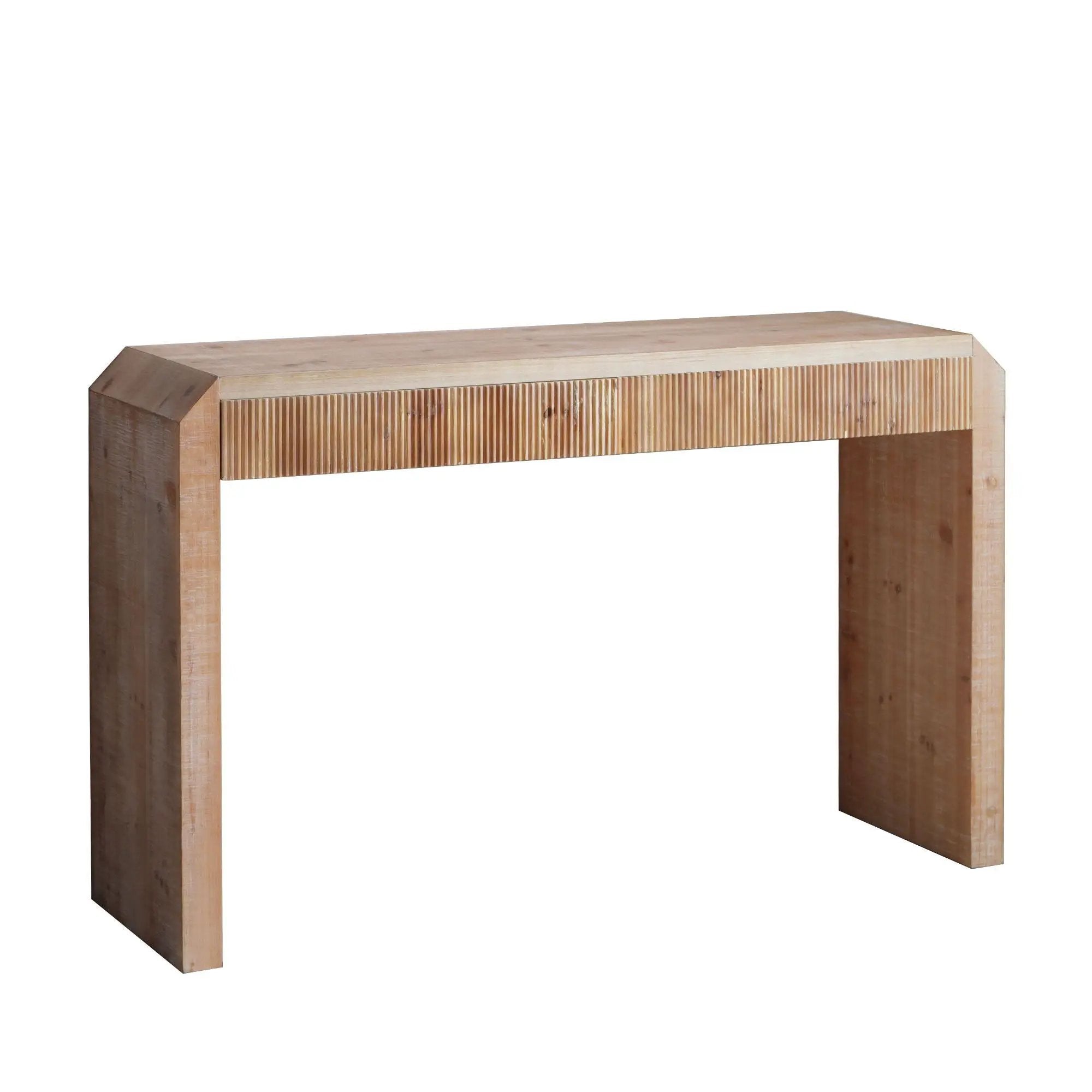 Rustic Modern Console Table With Drawer Storage - Natural Wood by Unique Piece Furniture
