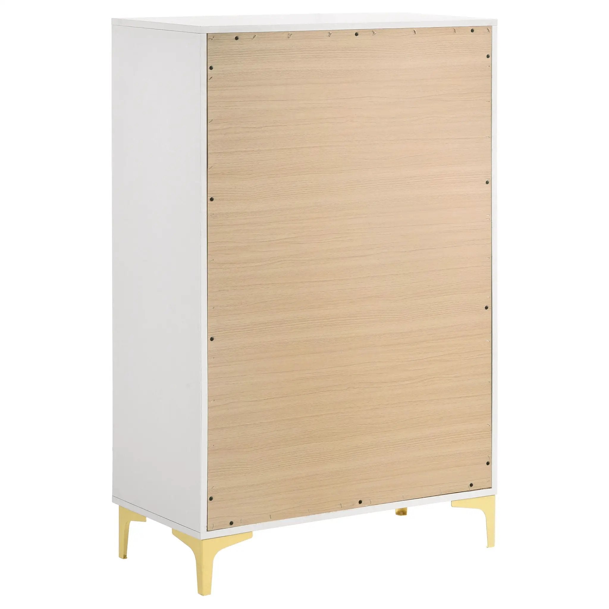 Kendall 5-drawer Bedroom Chest White by Unique Piece Furniture