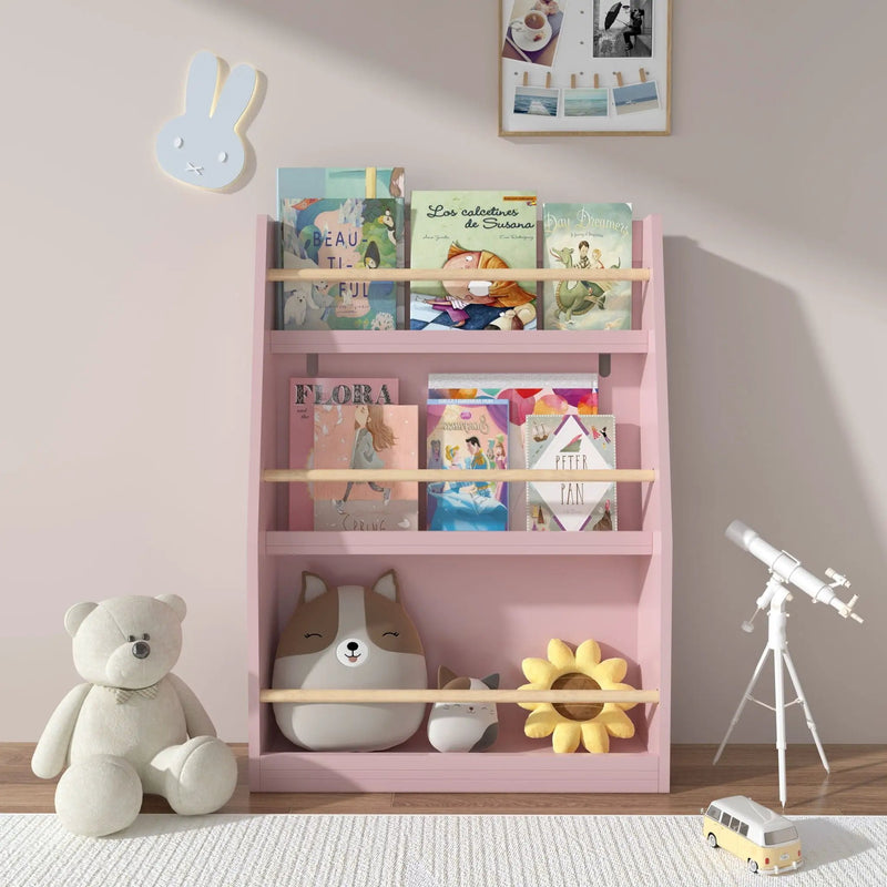 3 Tier Book Shelf, Compact Storage For Bedrooms by Unique Piece Furniture
