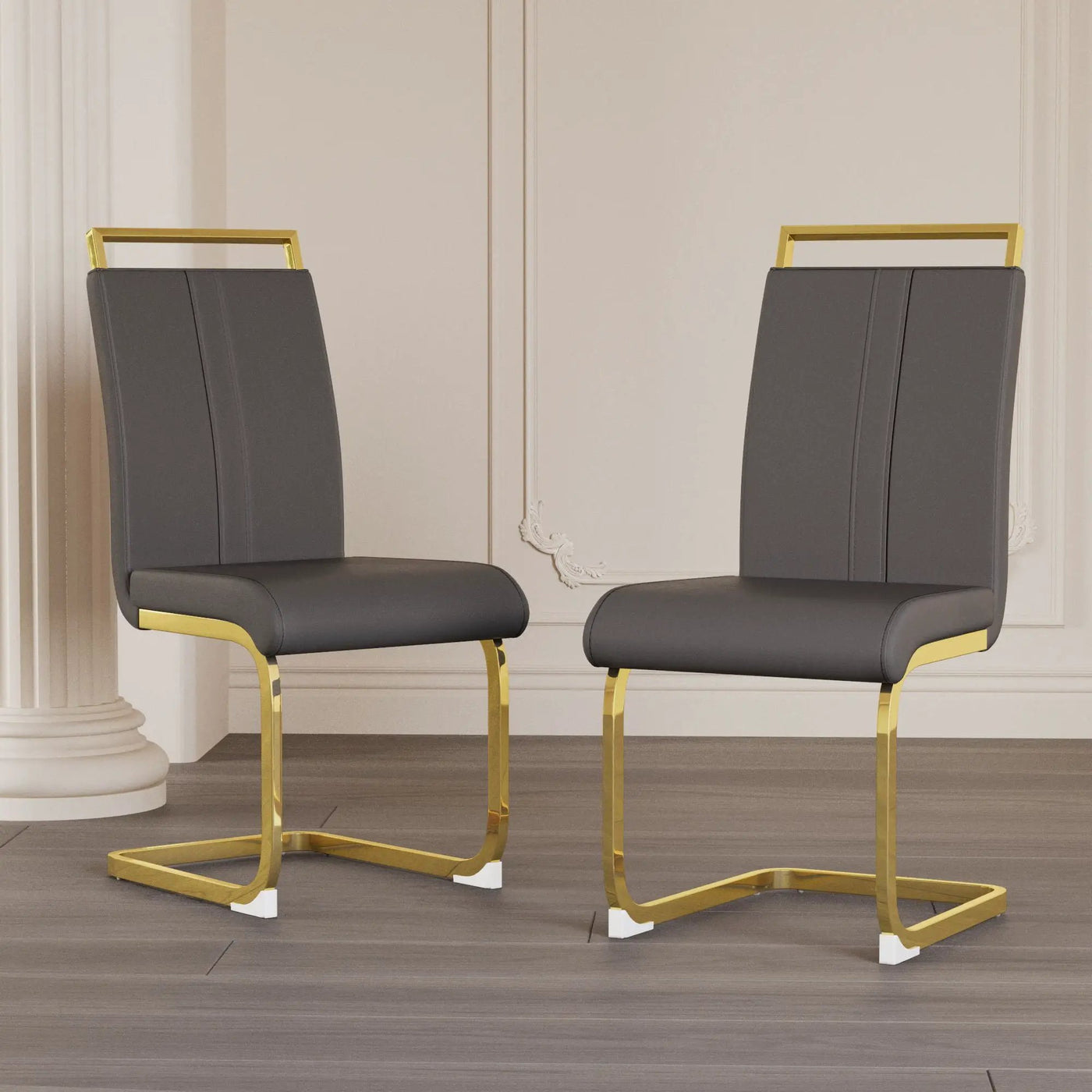 Side Dining Room Chair, Padded Seat High Back by Unique Piece Furniture