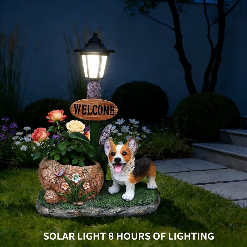 Corgi Dog Planter Garden Decor by HouseOfZazla