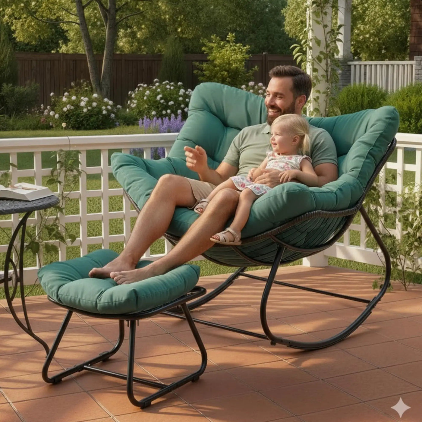 Egg Rocking Chair With Ottoman by HouseOfZazla