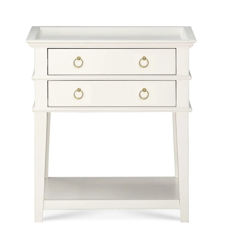 Carmona - 2 Drawer Tray Top Nightstand Pulls by HouseOfZazla