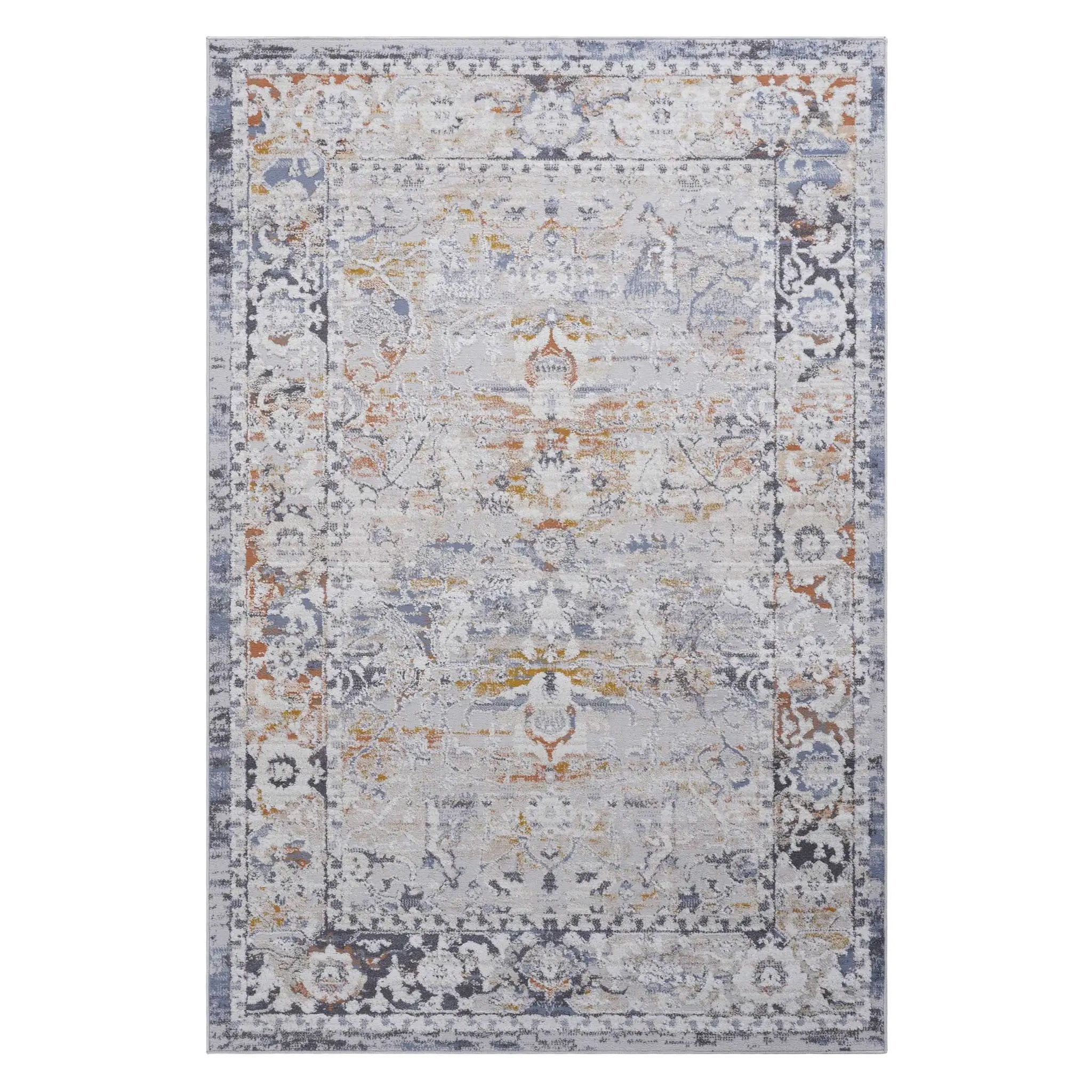 Payas - 6' X 9' Traditional Area Rug - Ivory / Gray by HouseOfZazla