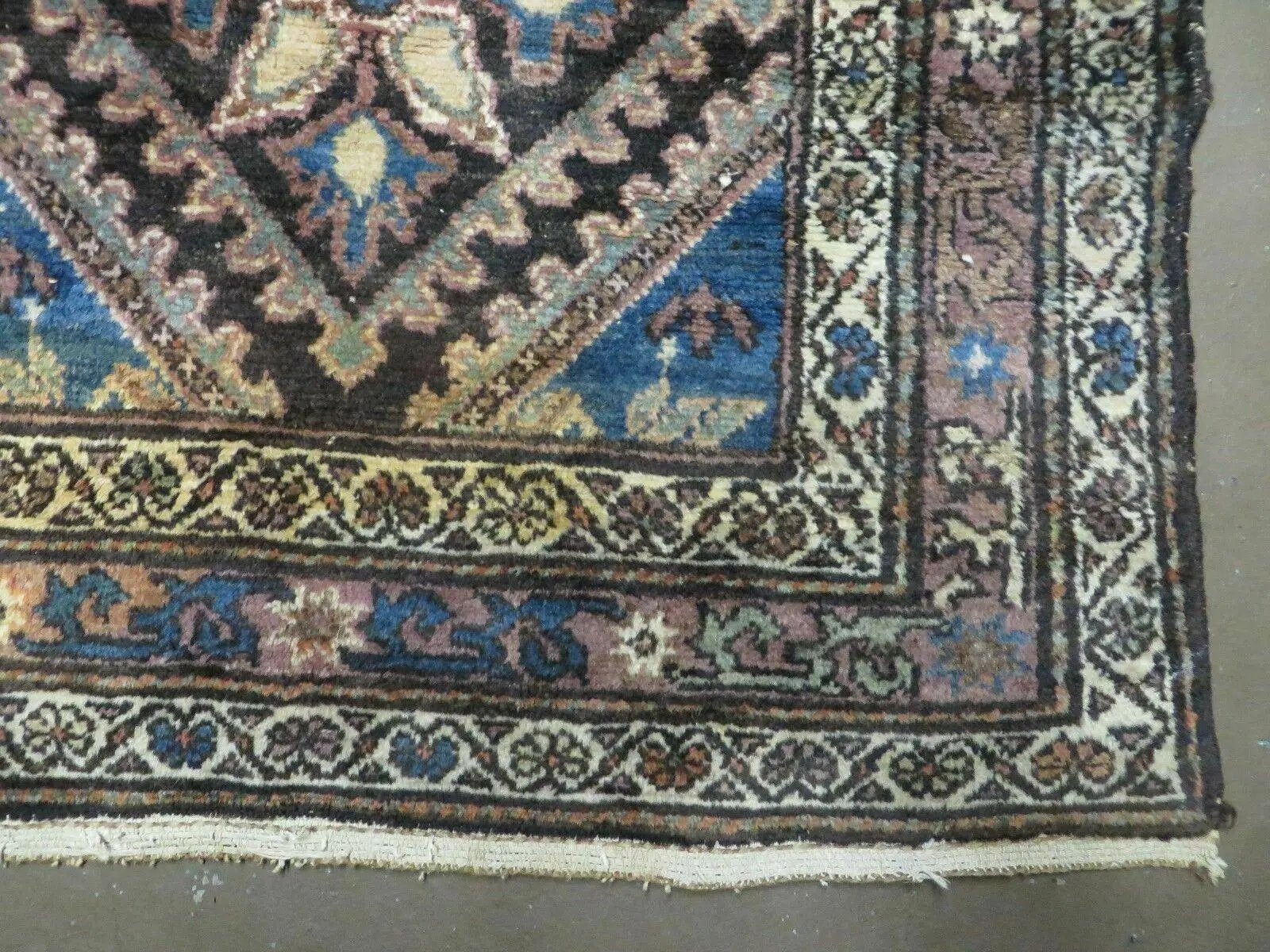 3' X 6' Antique Handmade India Floral Oriental Wool Rug Veg Dyes Nice by Jewel Rugs