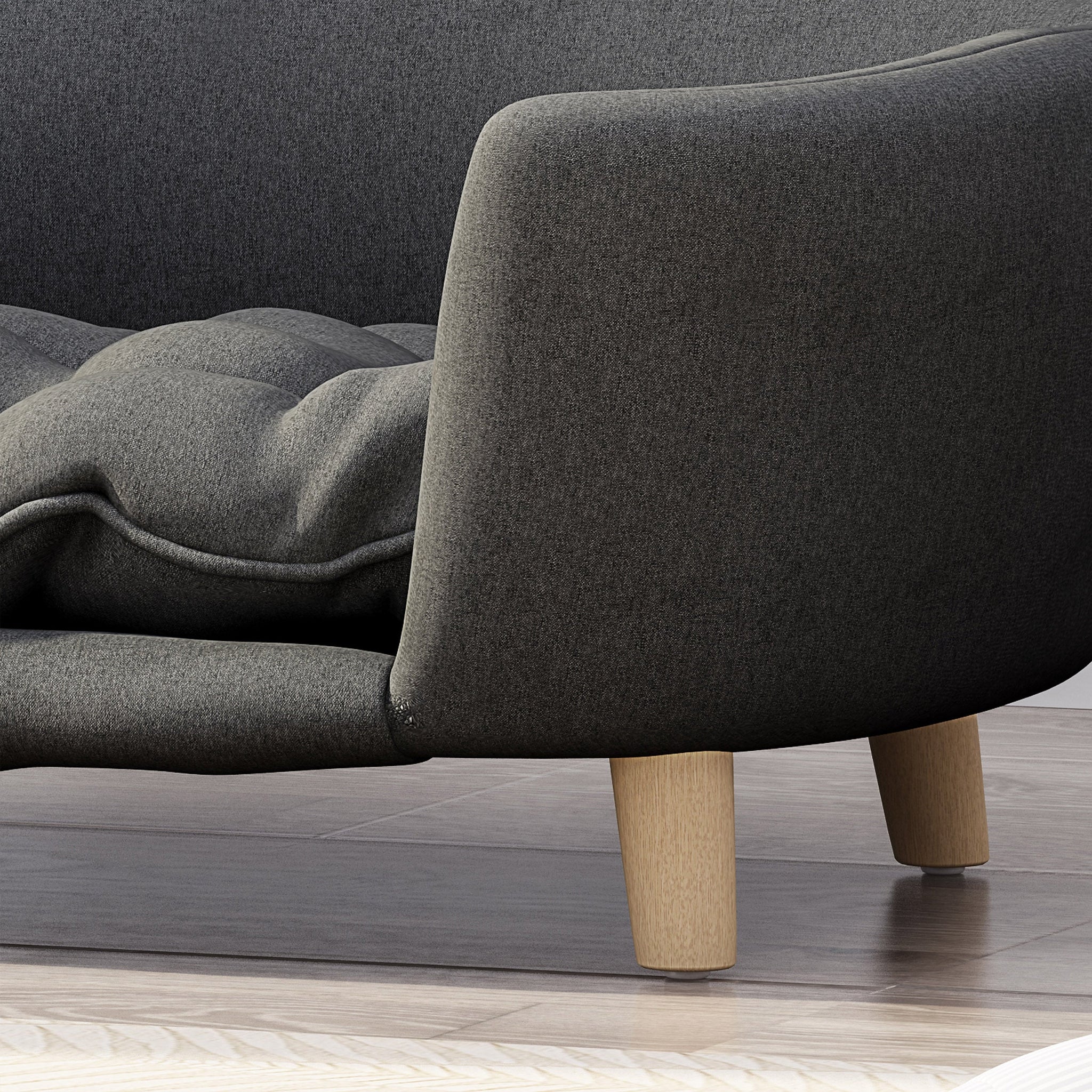 Elevated Dog Bed Frame for Small Dogs with Rubber Wood Legs by HouseOfZazla