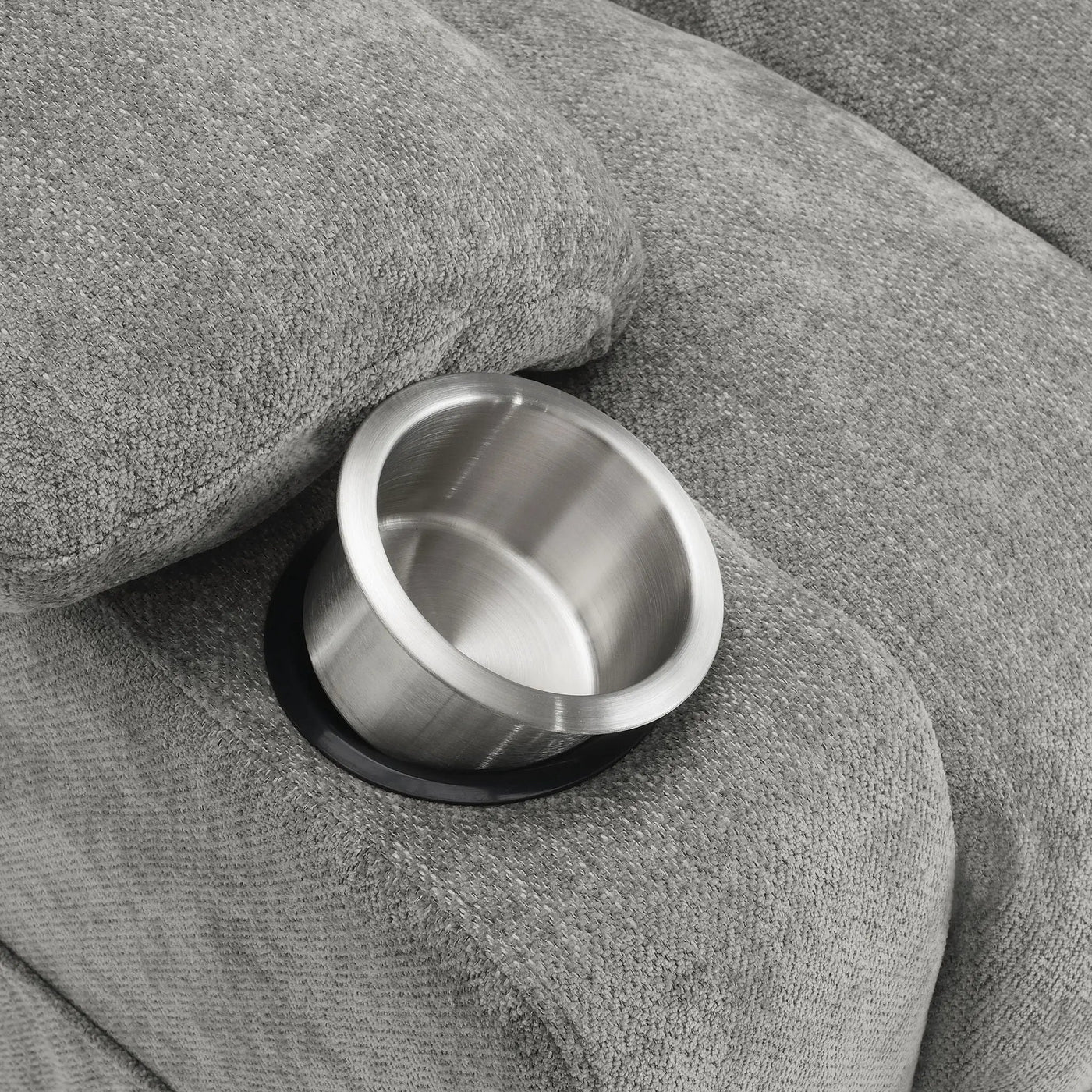 Beca - Upholstered Power Lift Recliner With Cupholders And USB Charging by HouseOfZazla