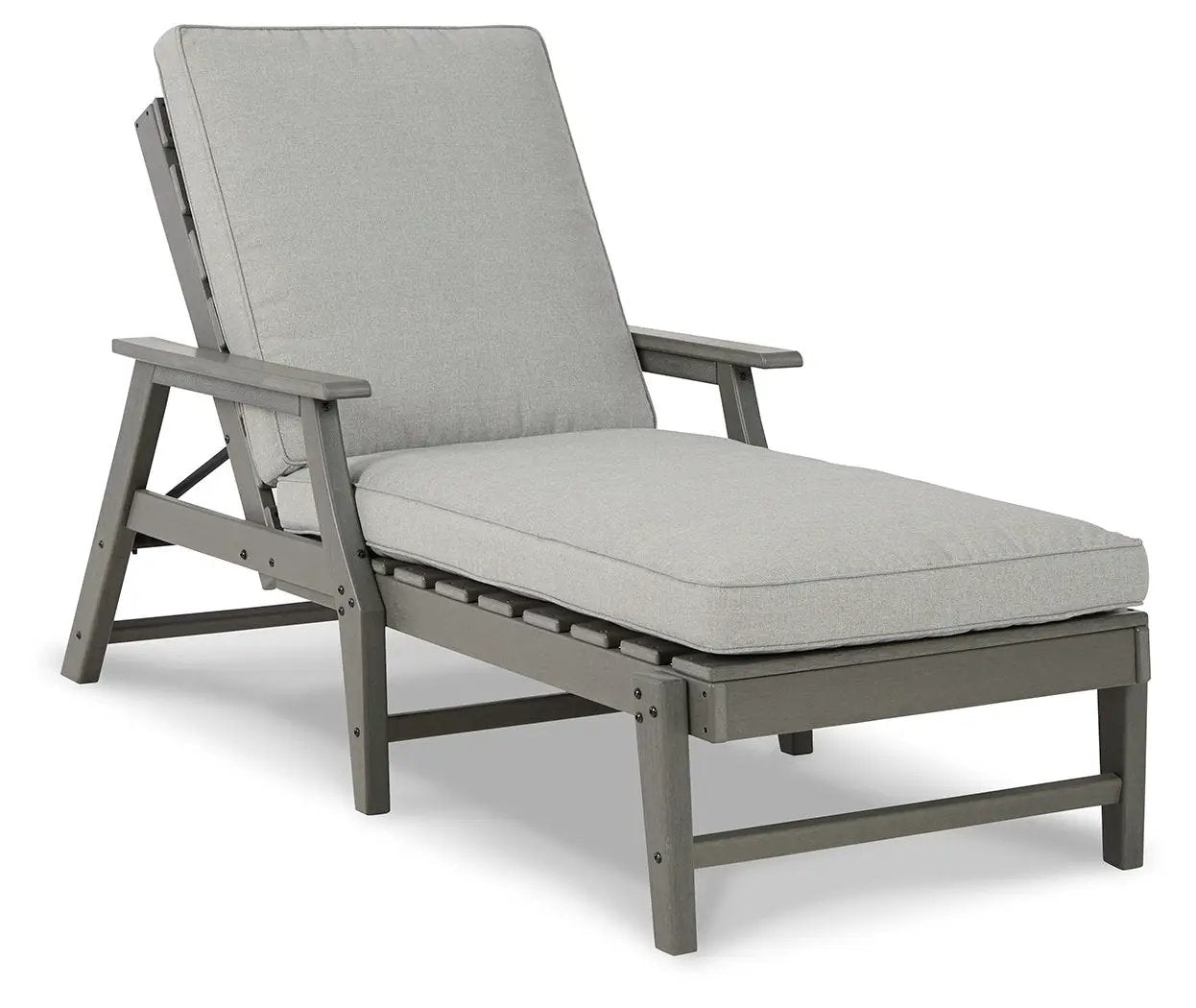 Visola - Chaise Lounge with Cushion - Gray by Unique Piece Furniture