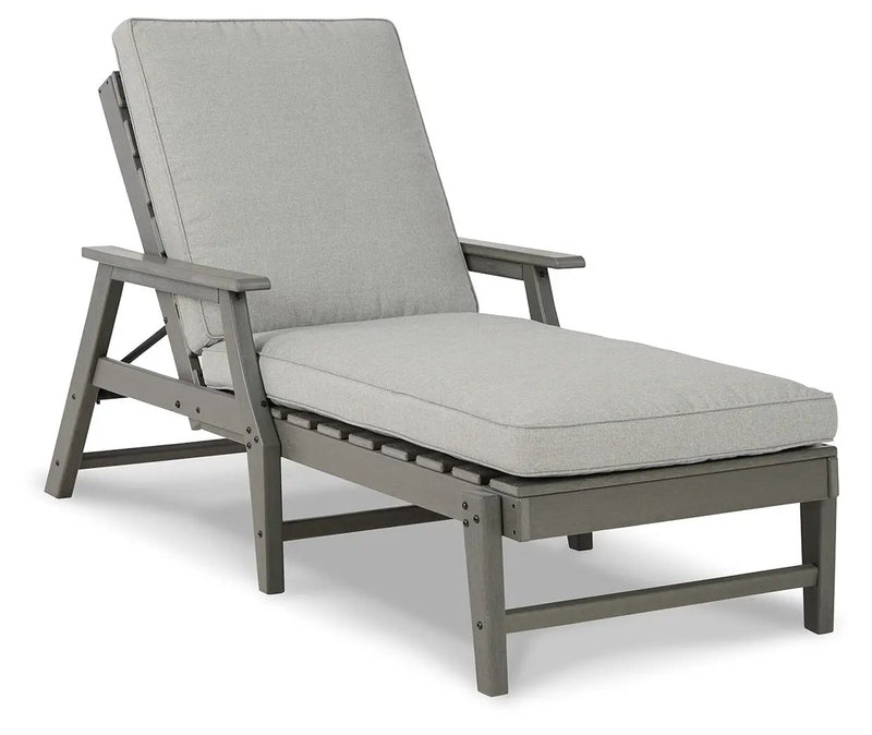 Visola - Chaise Lounge with Cushion - Gray by Unique Piece Furniture