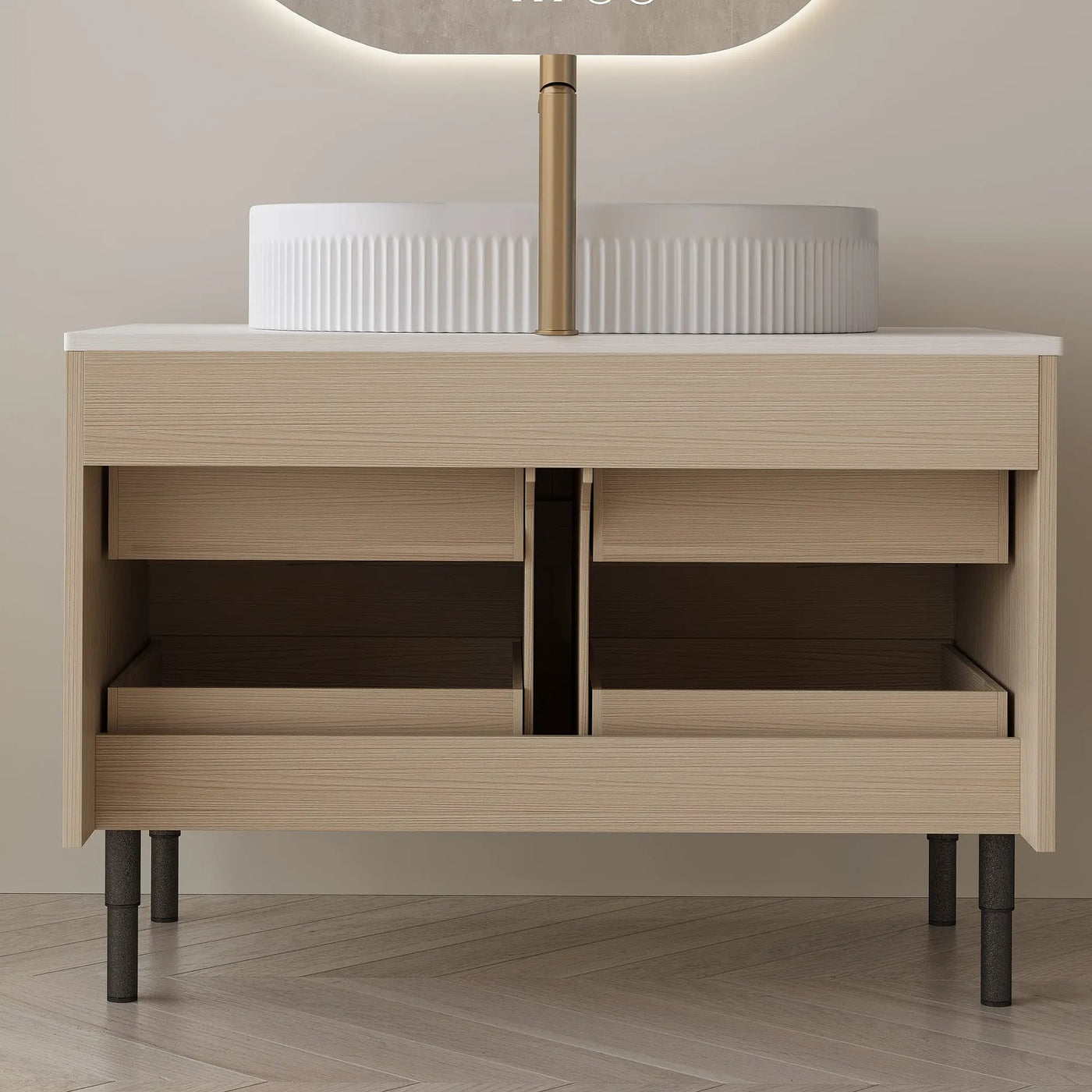 36 Inch Bathroom Vanity with Ceramic Sink by HouseOfZazla