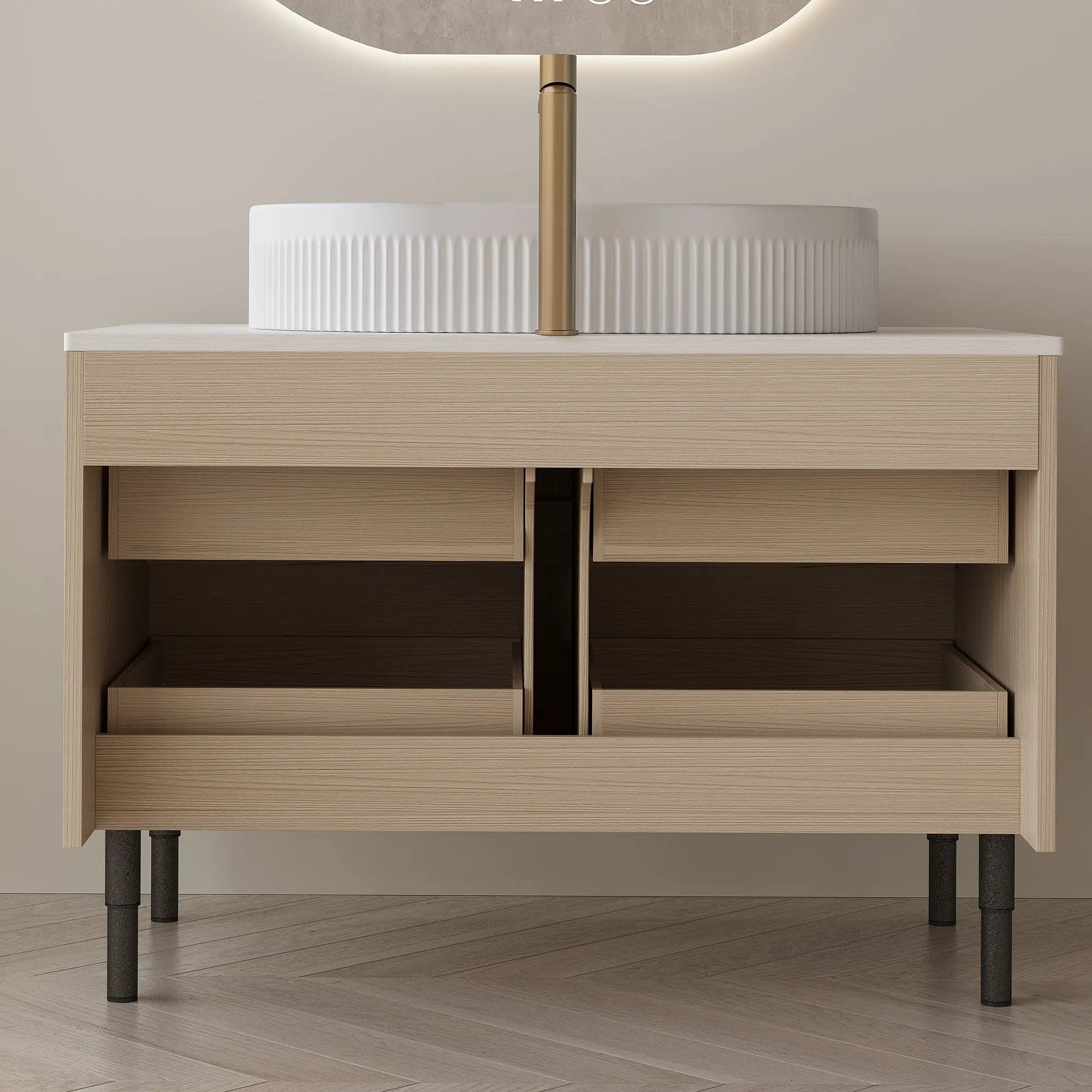 36 Inch Bathroom Vanity with Ceramic Sink by HouseOfZazla