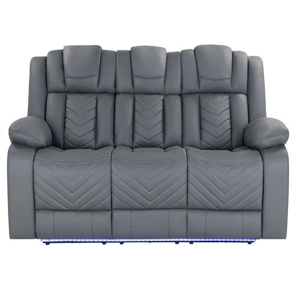 Raize - Power Living Room Set With Storage Console And Cup Holders