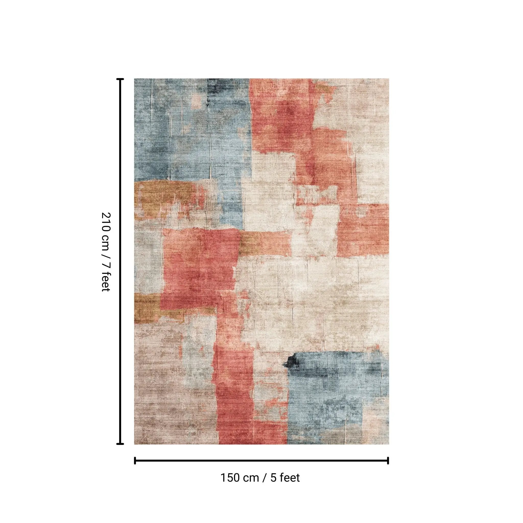 Toucan - 5' X 7' Washable Non - Slip Area Rug - Ivory Multi by HouseOfZazla