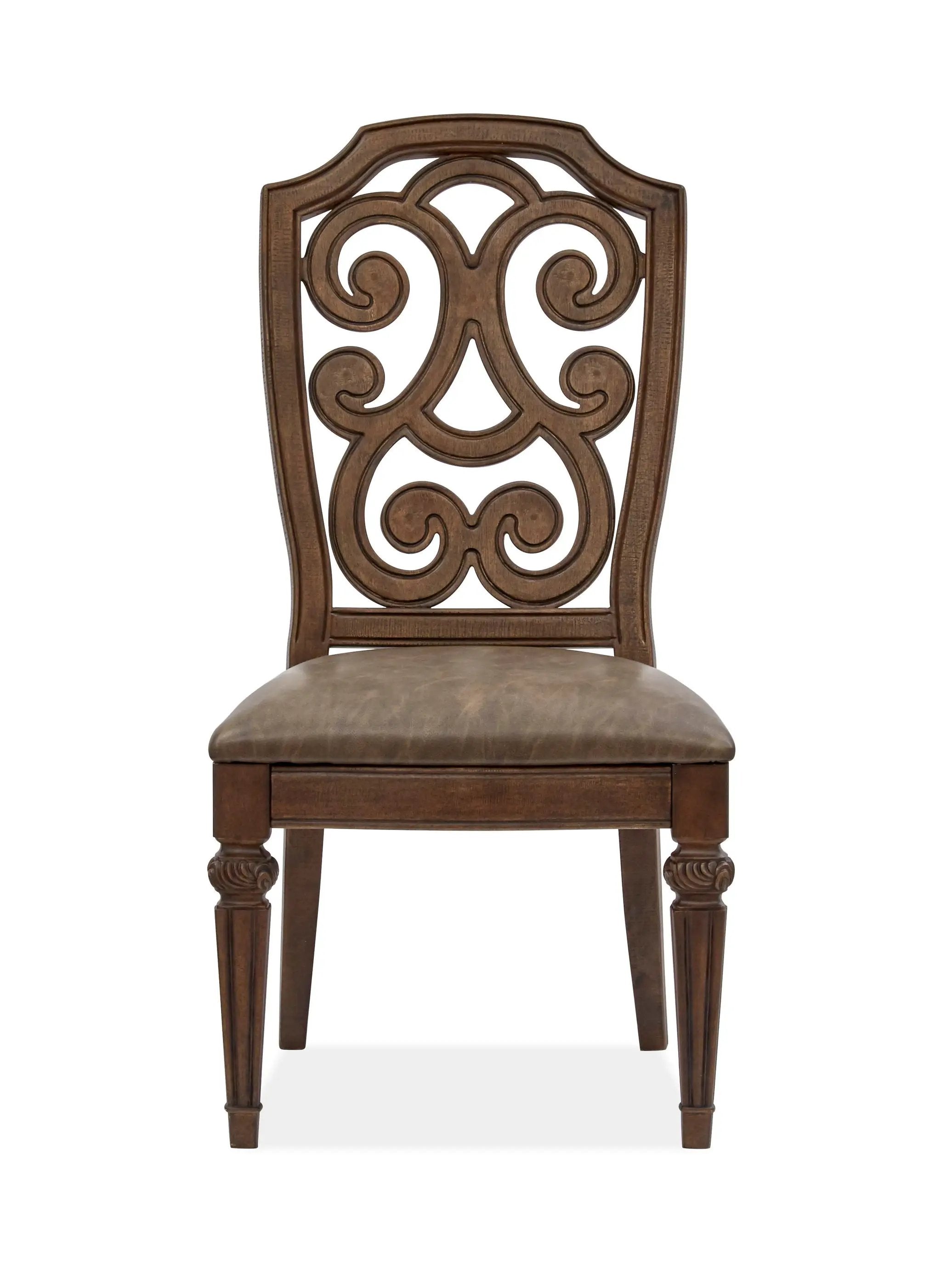 Durango - Wood Dining Side Chair With Upholstered Seat (Set of 2) - Willadeene Brown by Unique Piece Furniture