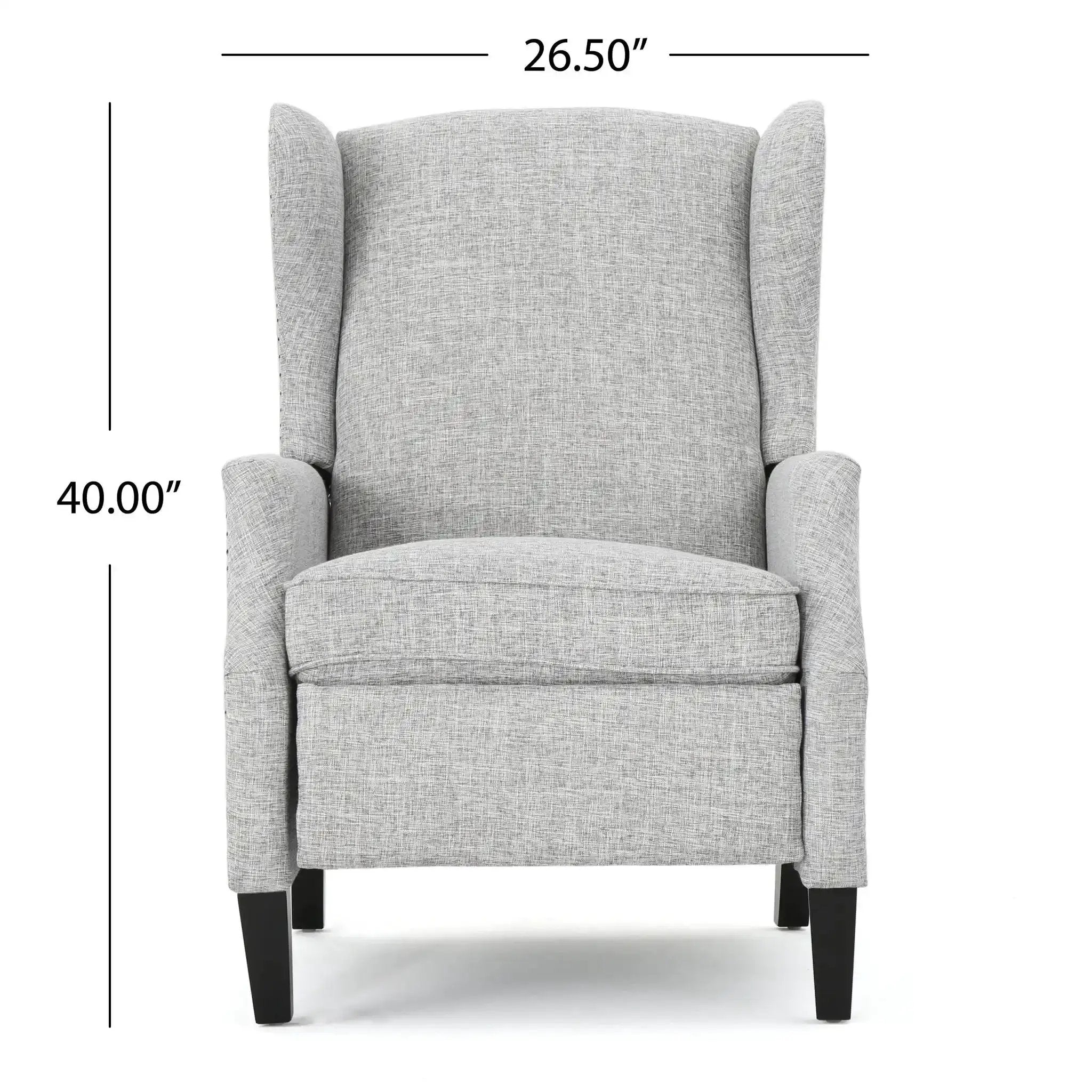 Westeros Wing Back Fabric Upholstered Recliner by HouseOfZazla