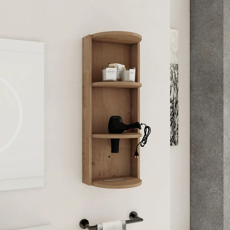 Bathroom Wall Mounted Storage Rack With Floating Design by HouseOfZazla
