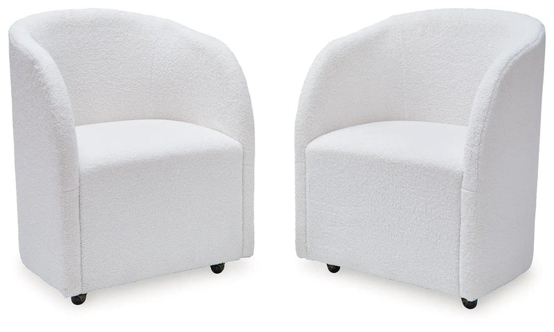 Rowanbeck - Dining Upholstered Arm Chair (Set of 2) - Ivory by Unique Piece Furniture