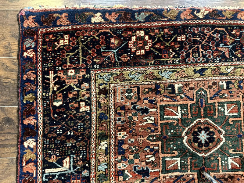 Antique Persian Karajeh Heriz Rug 5x6 by Jewel Rugs