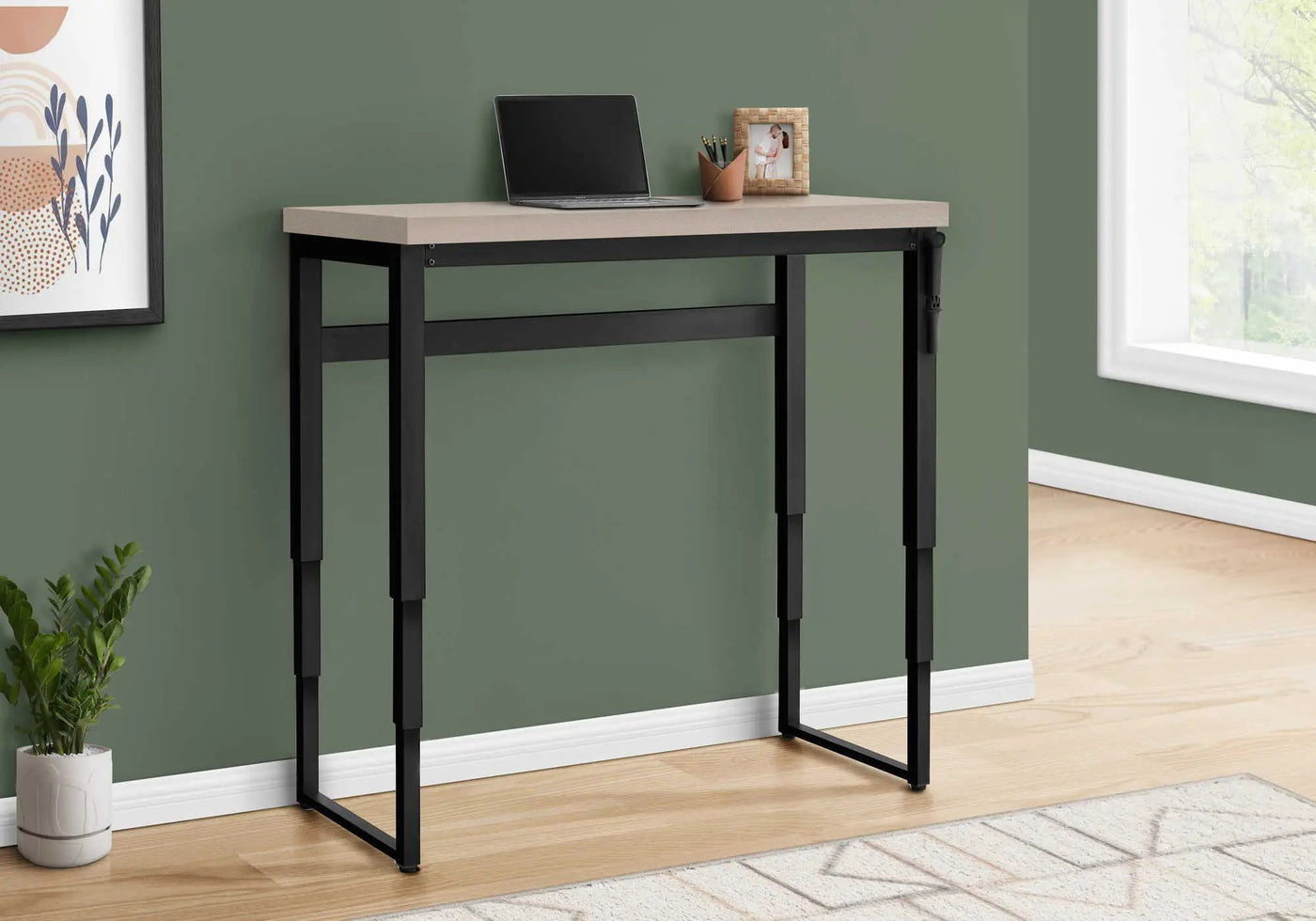Computer Desk, Home Office, Standing, Adjustable, Laptop, Contemporary & Modern by Unique Piece Furniture