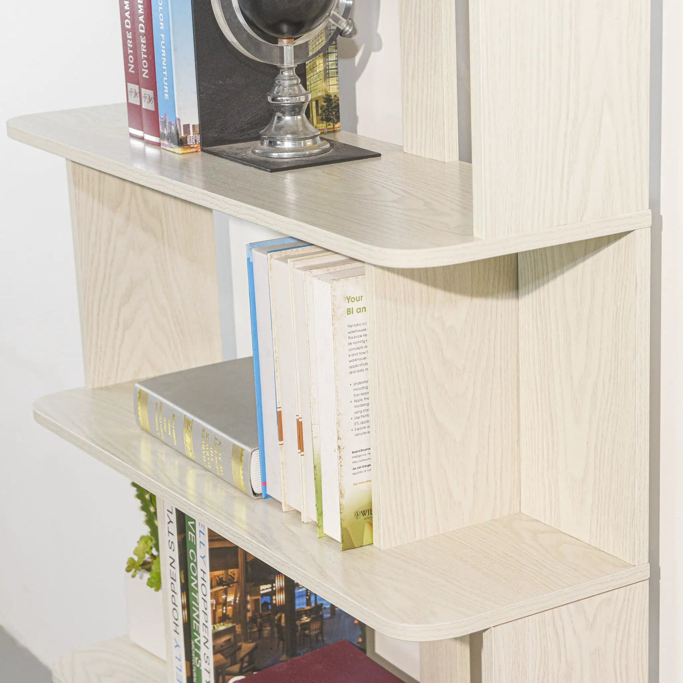 Modern 5 Tier Open Storage Bookcase by HouseOfZazla