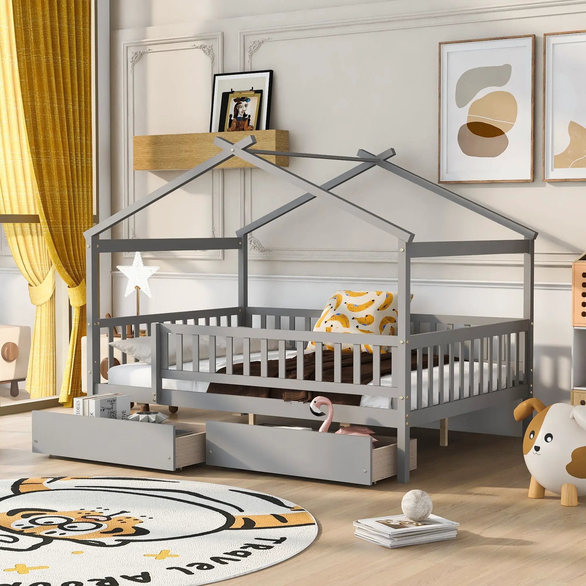 House Bed With 2 Drawers by HouseOfZazla