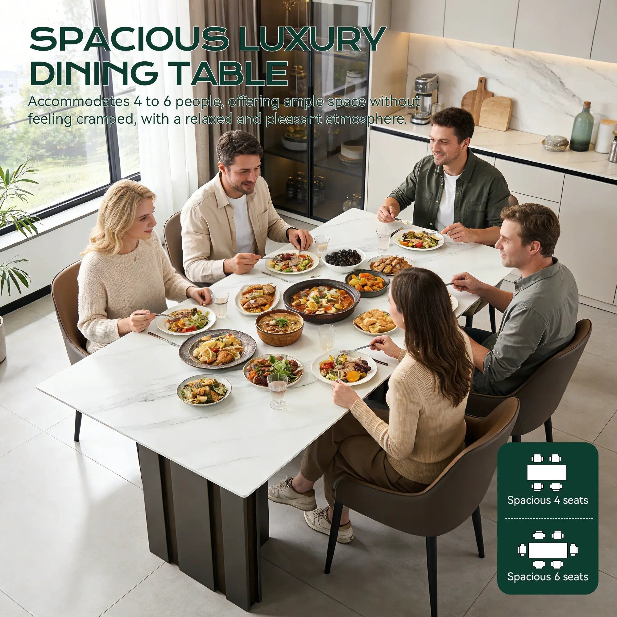 69.30 Inch Rectangular Dining Table by HouseOfZazla