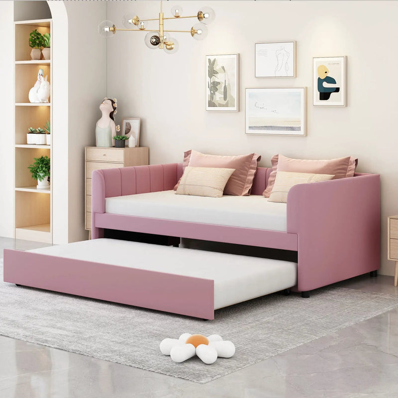 Upholstered Daybed With Ergonomic Design Backrest by Unique Piece Furniture