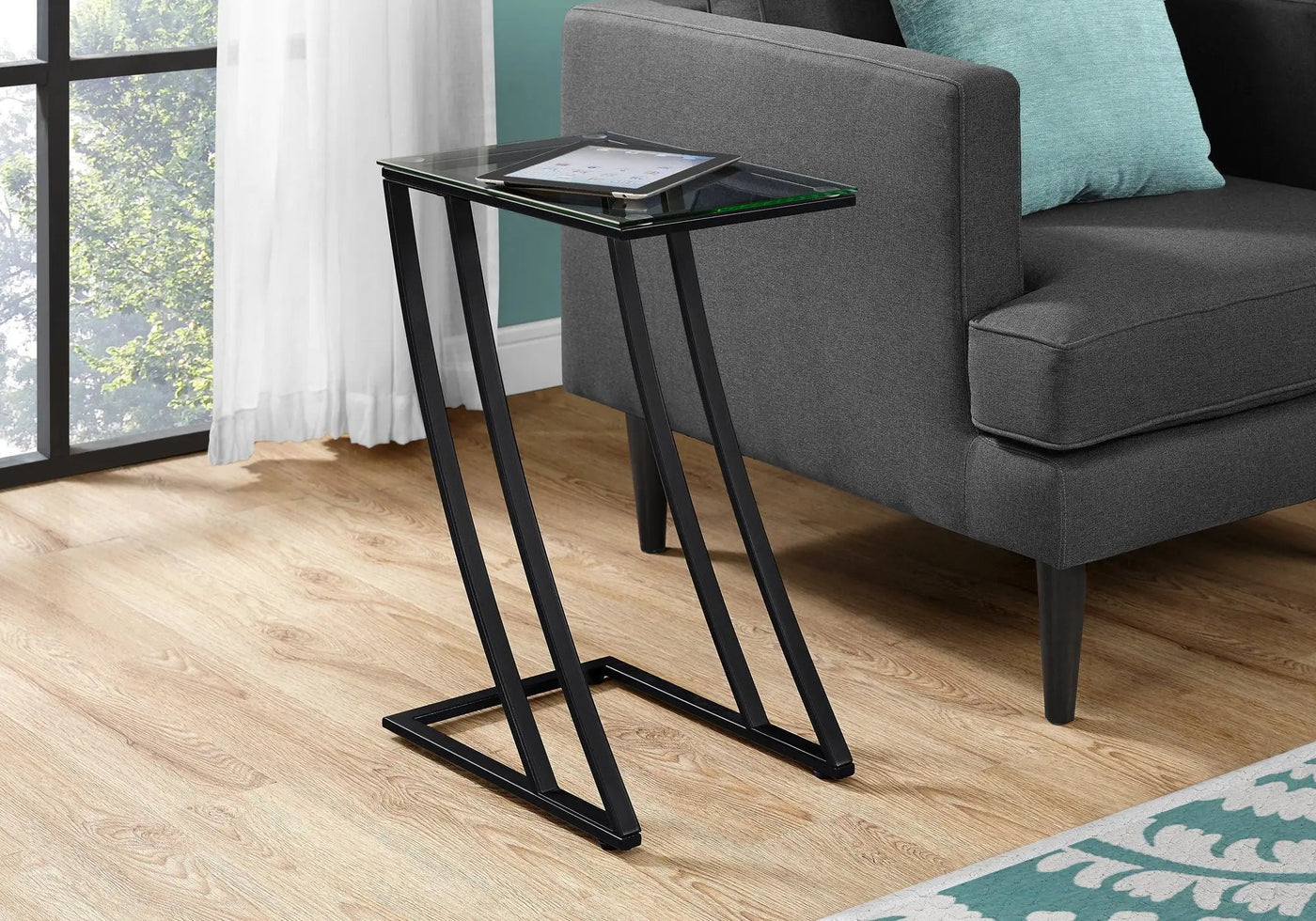 Accent Table, C - Shaped, Sturdy Construction, Contemporary & Modern by Unique Piece Furniture