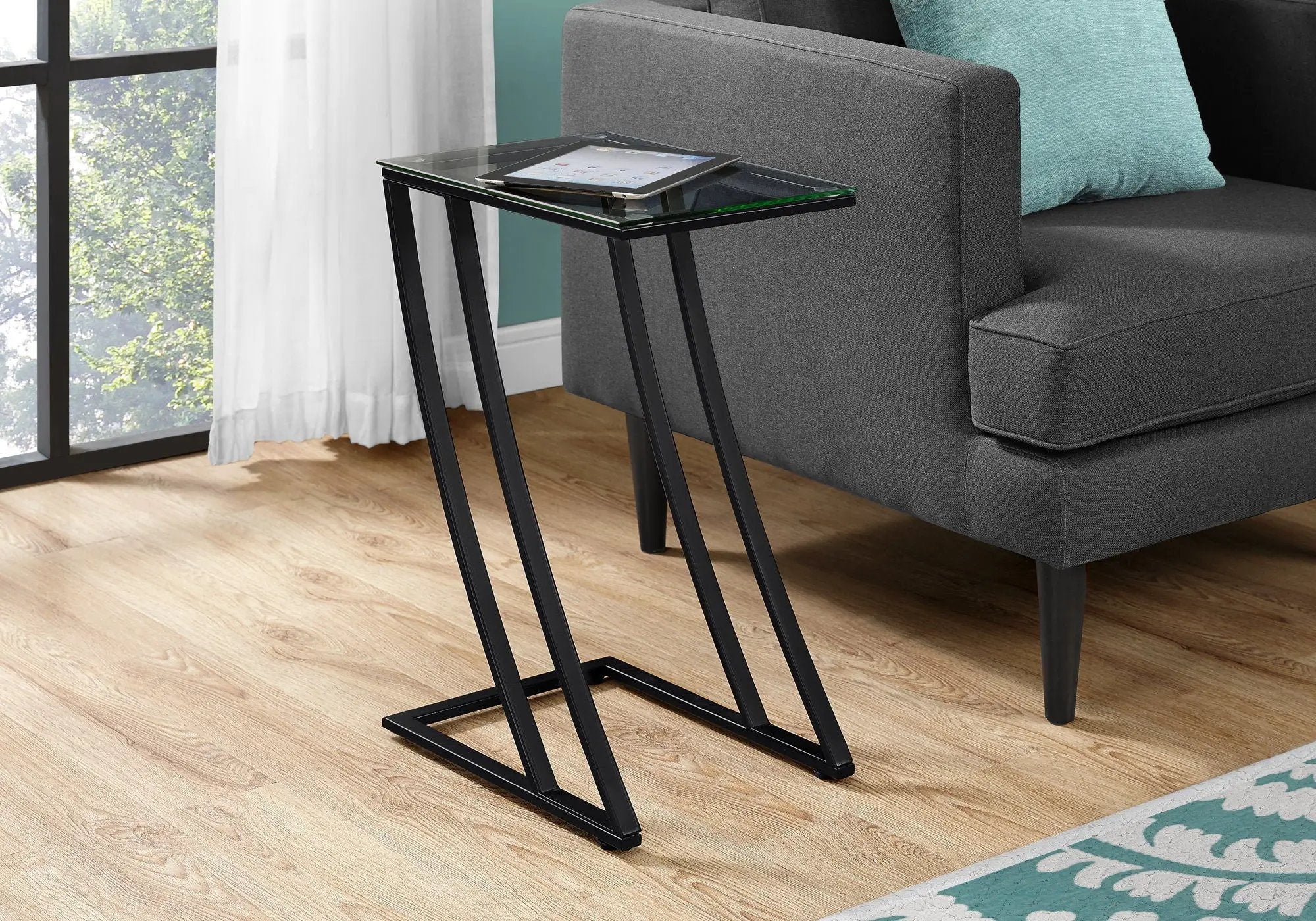 Accent Table, C - Shaped, Sturdy Construction, Contemporary & Modern by Unique Piece Furniture