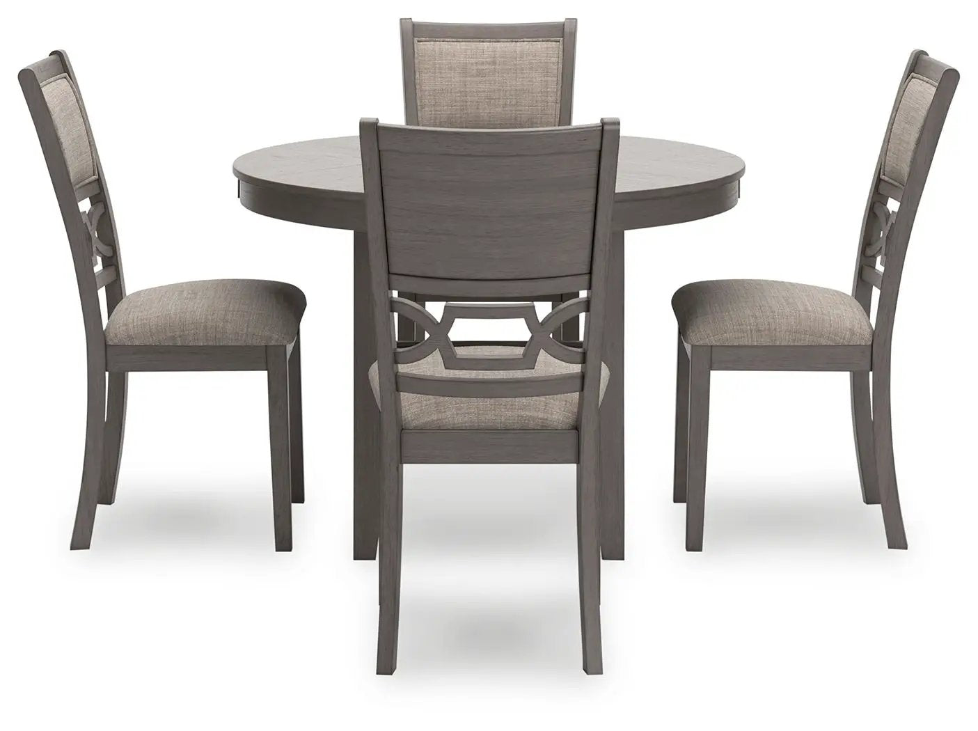 Wrenning - Dining Room Table Set (Set of 5) - Gray by Unique Piece Furniture
