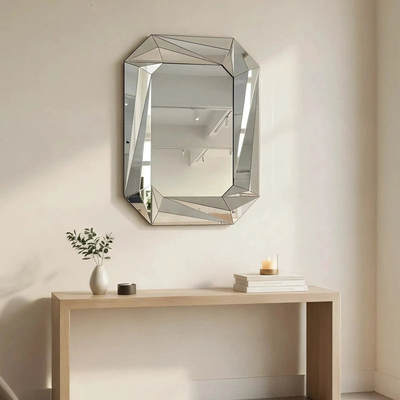 Diamond Shaped Large Wall Mirror by HouseOfZazla
