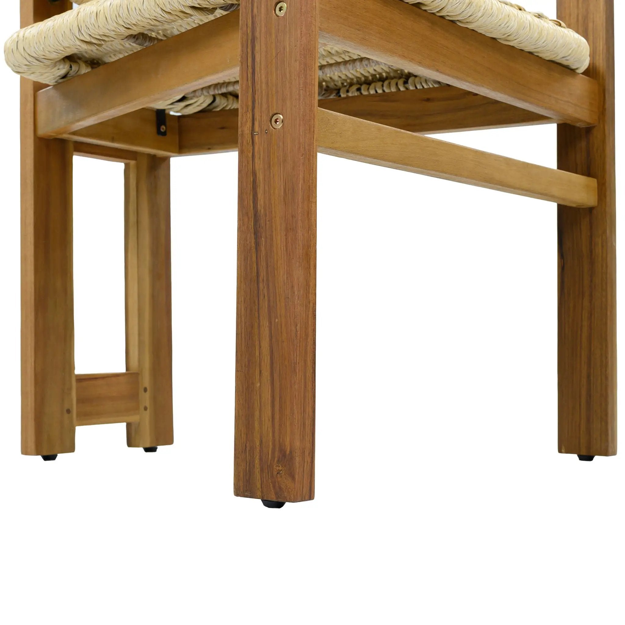 Outdoor Accent Armchairs For Patio (Set of 2) - Natural / Teak by HouseOfZazla