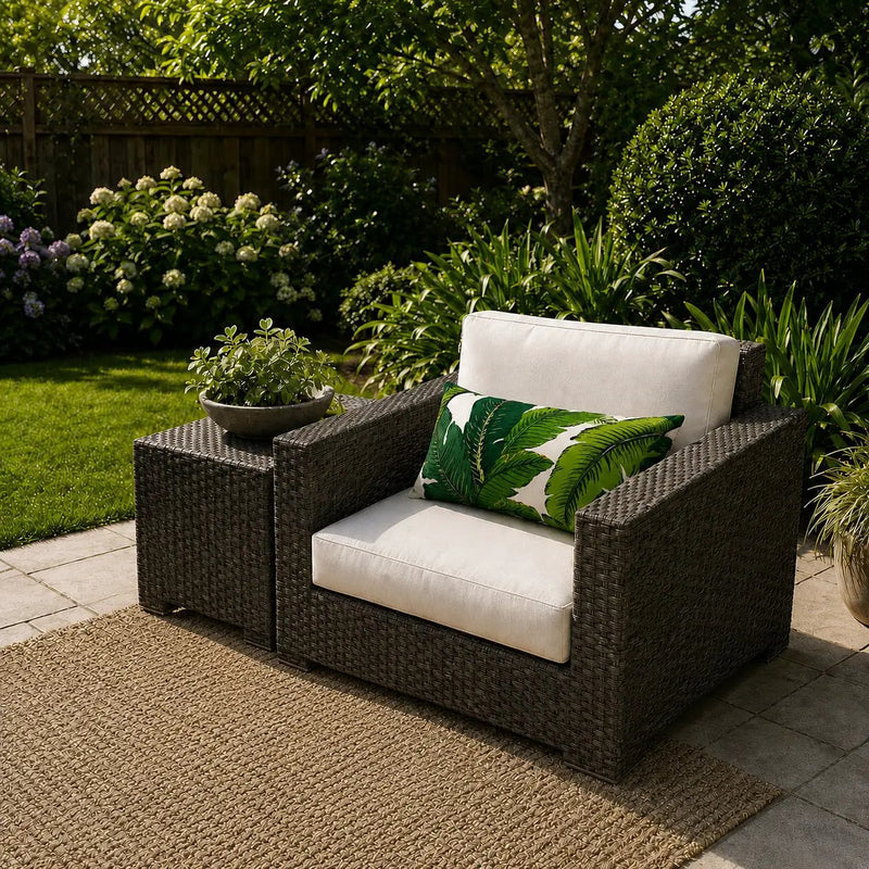 4 Pack Outdoor Lumbar Pillow with Inserts by HouseOfZazla