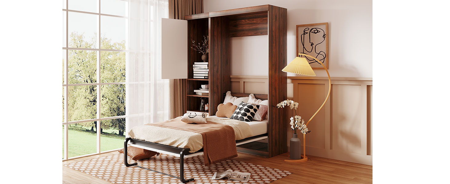 Murphy Wall Bed With Cabinet by HouseOfZazla